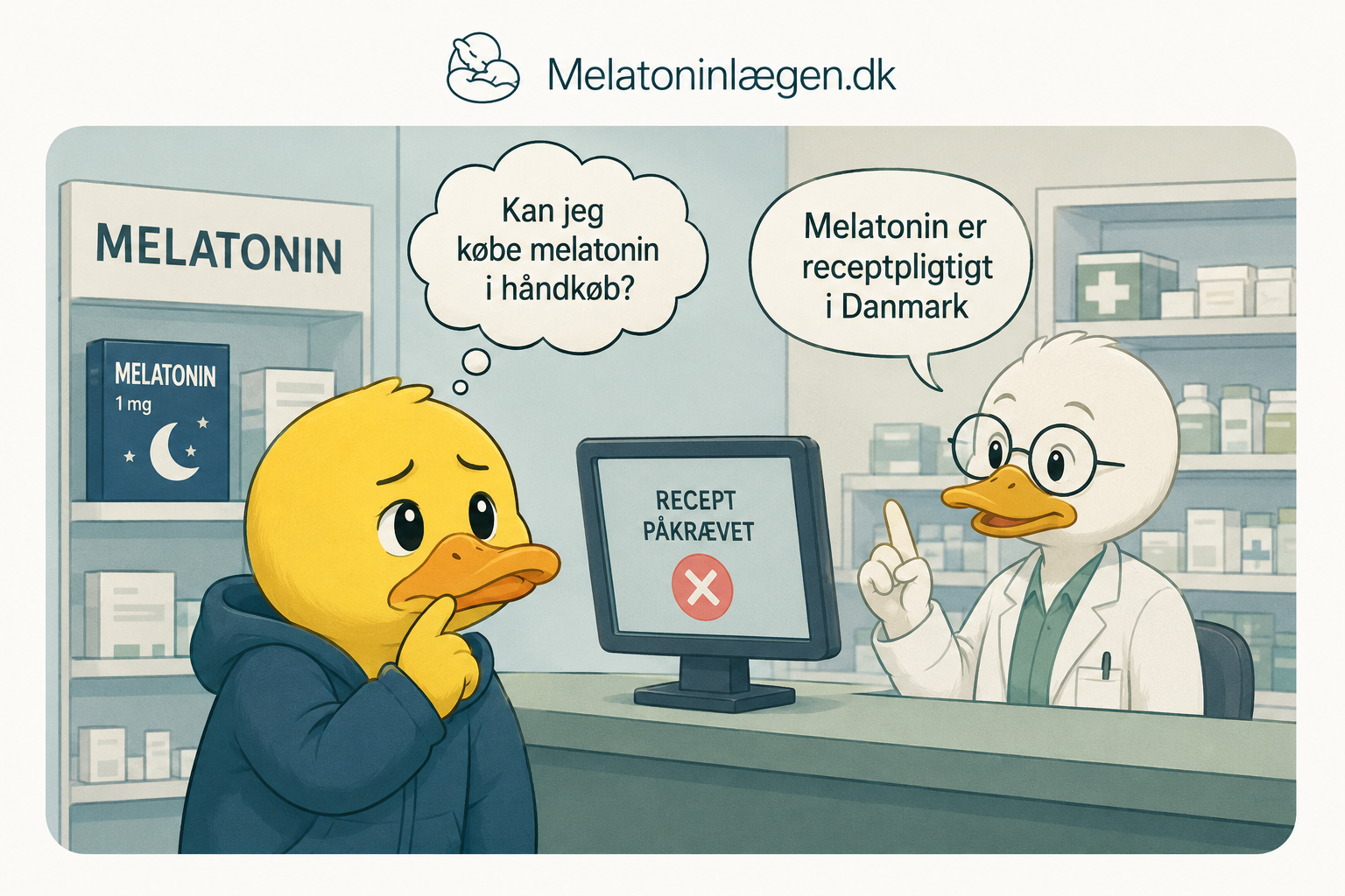 Melatonin i håndkøb – kan man købe melatonin uden recept i Danmark?